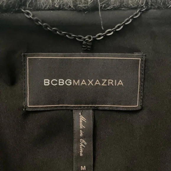 BCBGMAXAZRIA faux fur long vest NWOT